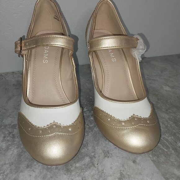 J. Adams Retro Style Womens Size 7 Mary Jane Heels Pin up Oxford Shoes - Picture 3 of 10